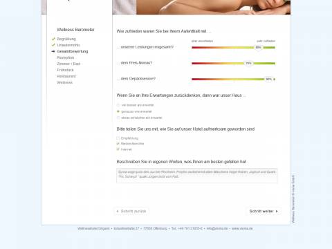 Neuerungen im Wellness Barometer ab dem 01.10.2011