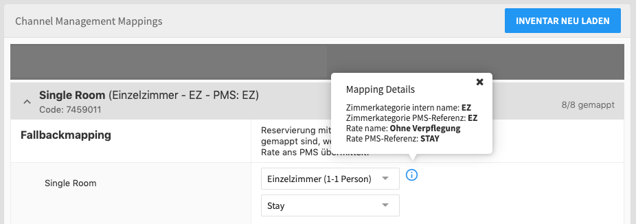 Abb. 1: Infos im Mappingbereich